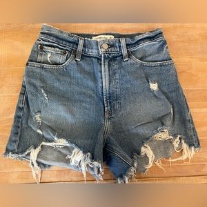 Abercrombie & Fitch Curve Love High Rise 4" Mom Short, Size 26 (or Size 2)